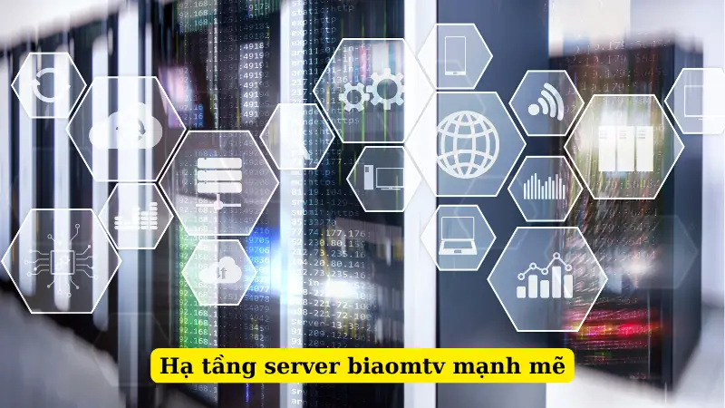 Hạ tầng server biaomtv mạnh mẽ